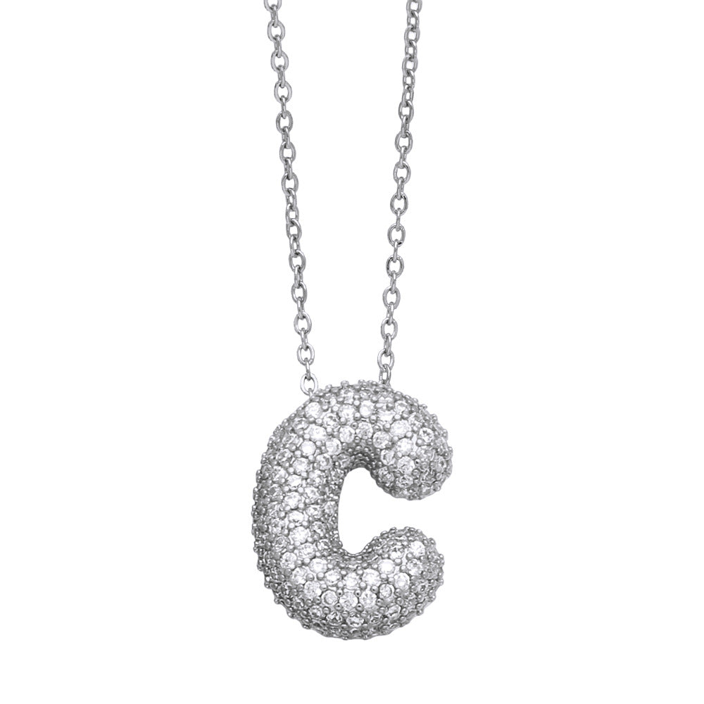 Pavé Initial Necklace