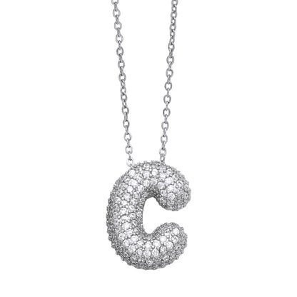 Pavé Initial Necklace