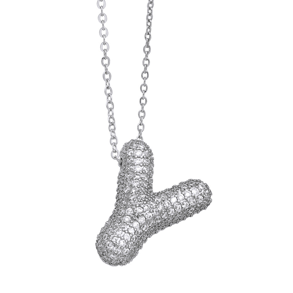 Pavé Initial Necklace