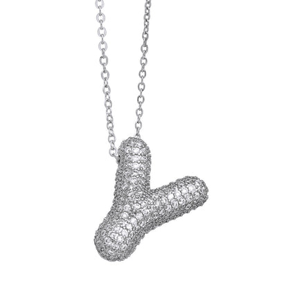 Pavé Initial Necklace