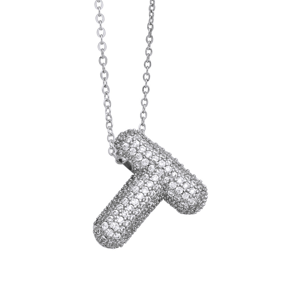 Pavé Initial Necklace