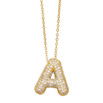 Pavé Initial Necklace