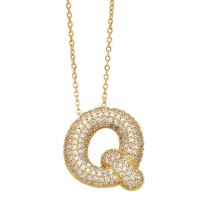 Pavé Initial Necklace