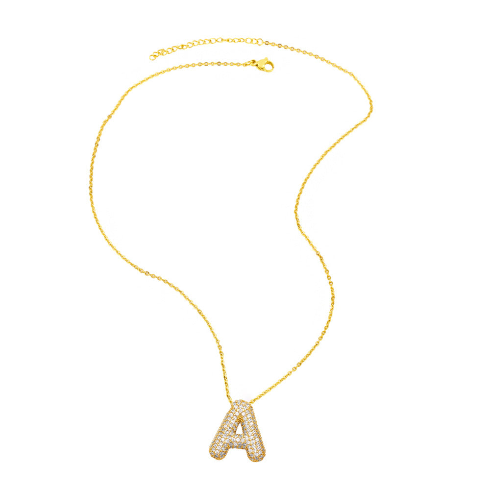 Pavé Initial Necklace