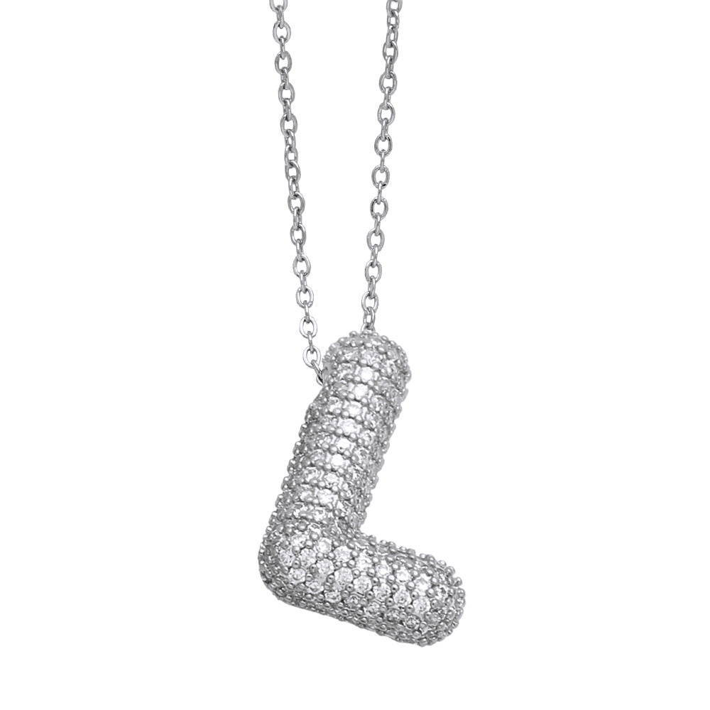 Pavé Initial Necklace