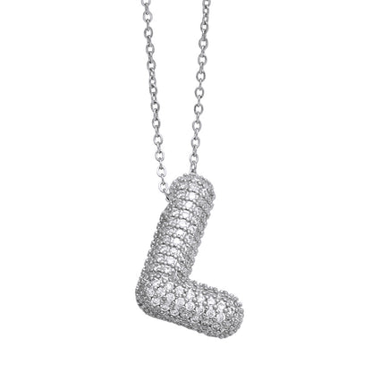 Pavé Initial Necklace