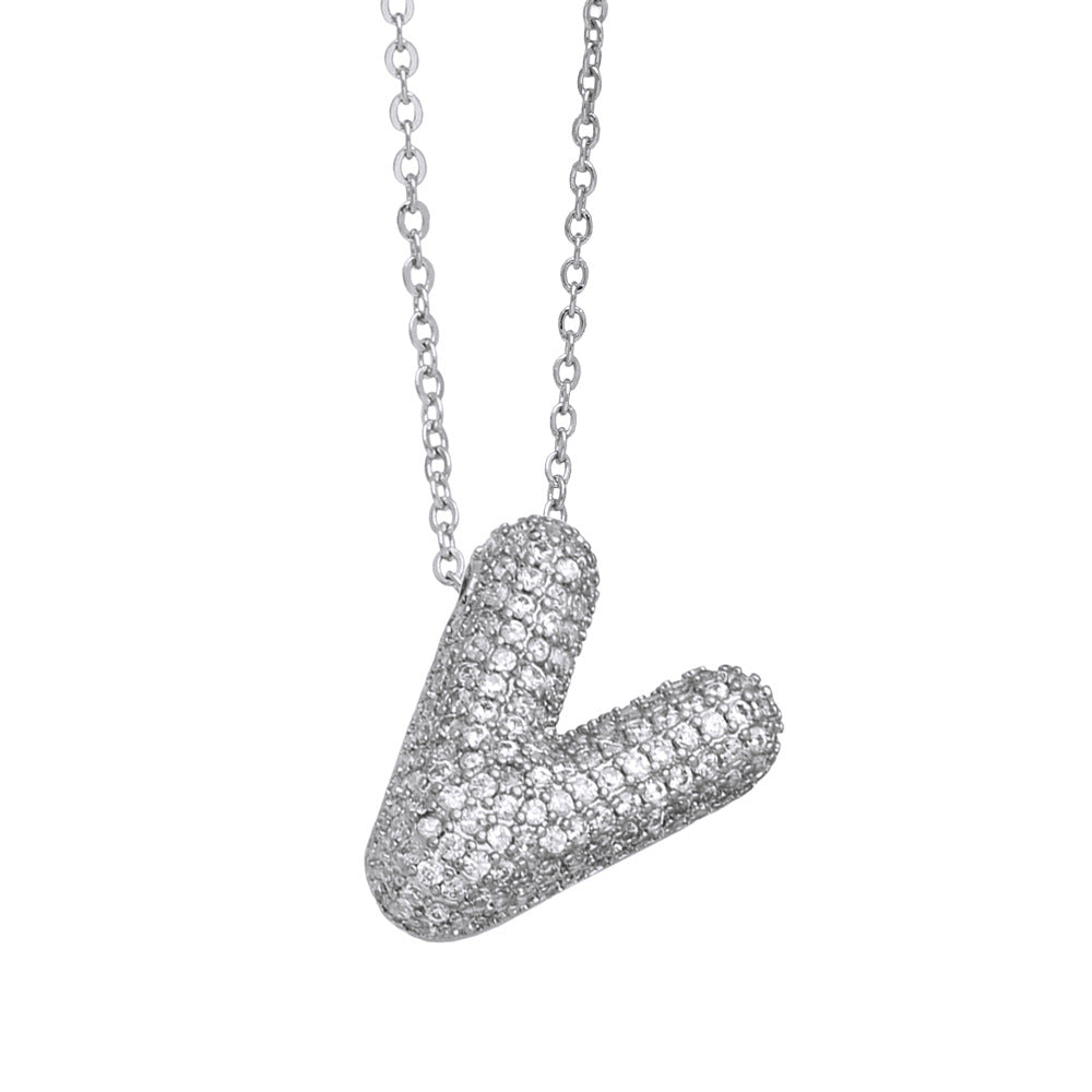Pavé Initial Necklace