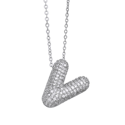 Pavé Initial Necklace