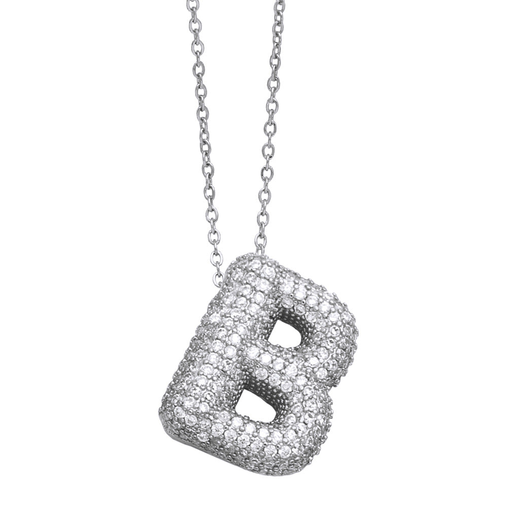 Pavé Initial Necklace