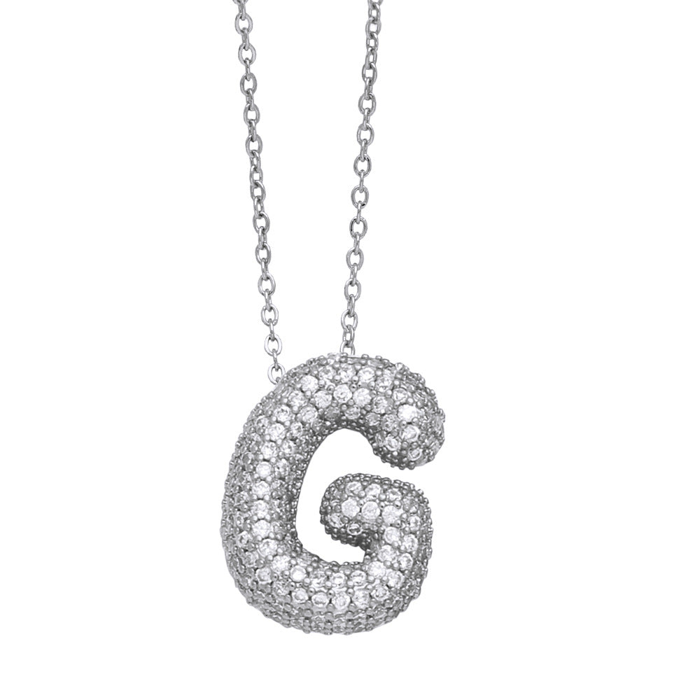 Pavé Initial Necklace
