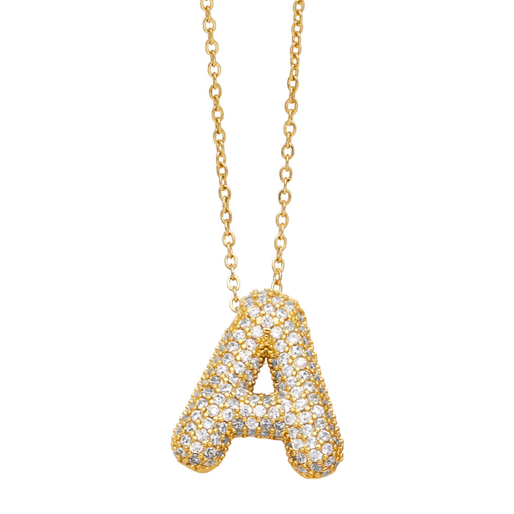 Pavé Initial Necklace
