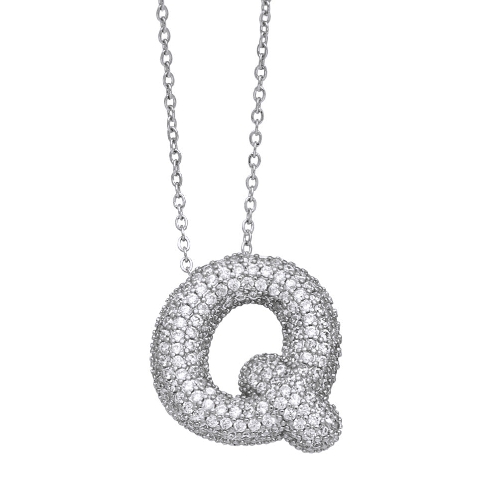 Pavé Initial Necklace