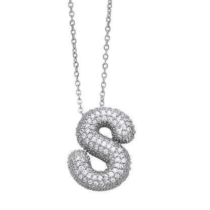 Pavé Initial Necklace