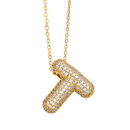 Pavé Initial Necklace