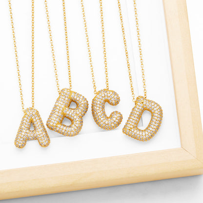 Pavé Initial Necklace