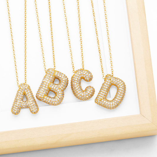 Pavé Initial Necklace